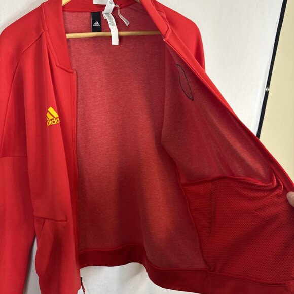 Adidas Belgium National Team Red Track Jacket L Euro Soccer CF8895 - Picture 10 of 10